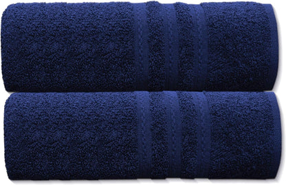 Pack of 2 Extra Large Jumbo Bath Sheets - Beach Towels 100% Cotton  Huge Size (85 x 200 cm)