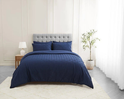 Turo Triangle Luxury Duvet Cover Set & Pillowcase Microfiber Bedding Quilt Single Double King