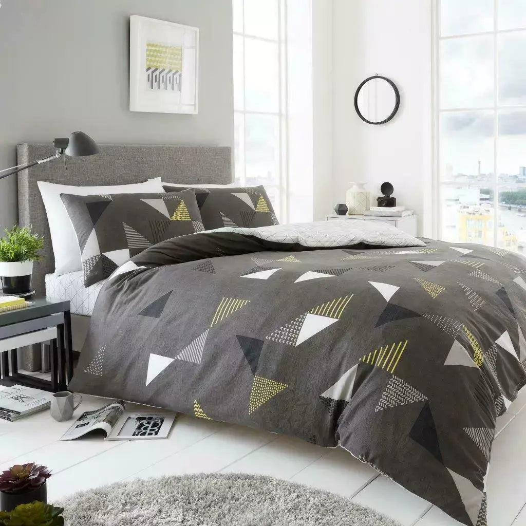 MARCO GREY Printed Duvet Quilt Cover & Pillow Case Bedding Set 33 Designs
