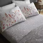 Meadow Floral Flower Duvet Quilt Cover & Pillow Case Bedding Set White Multi