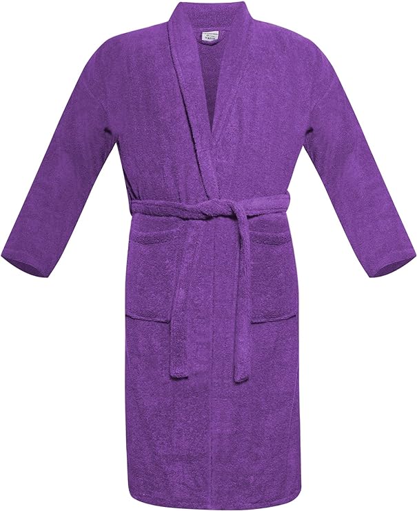 100% Egyptian Cotton Bath Robe Terry Towelling Robe Dressing Gown Luxury and Super Soft Womens Nightwear Mens House Gown