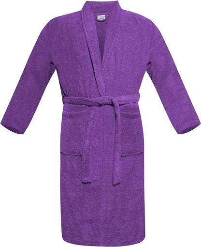 100% Egyptian Cotton Bath Robe Terry Towelling Robe Dressing Gown Luxury and Super Soft Womens Nightwear Mens House Gown