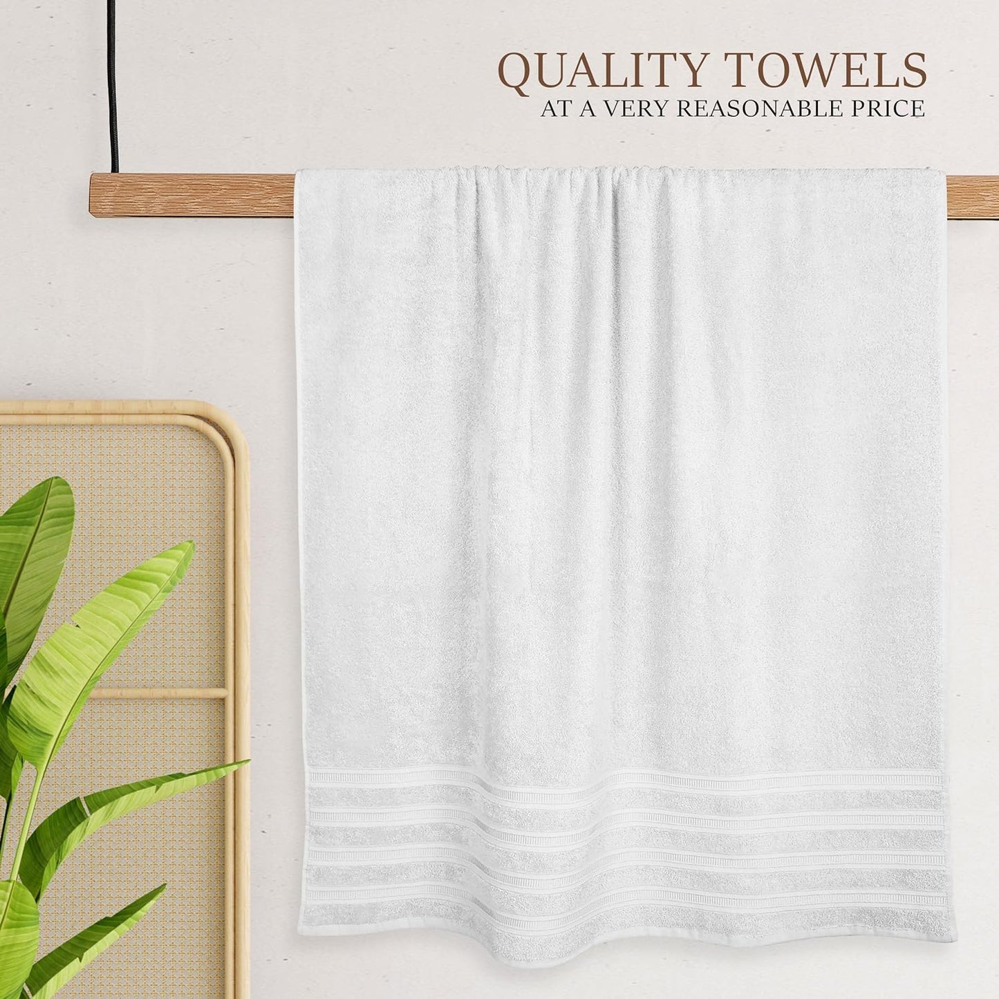 Ritz Collection 2 Pack Jumbo Bath Sheet Viscose Stripe Towels Range Highly Absorbent and Super Soft Extra Large Bathsheets Towel Sets