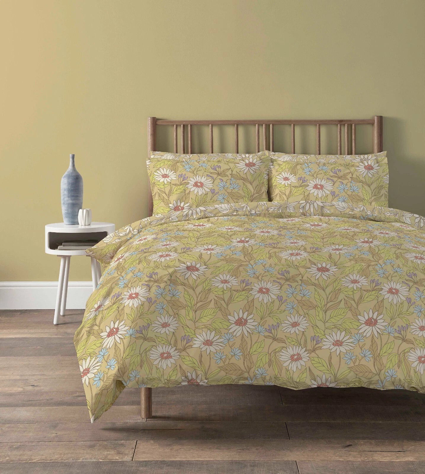 Floral Printed Duvet Quilt Covers Soft Easy Care Bed Linen Summer Bedding Sets