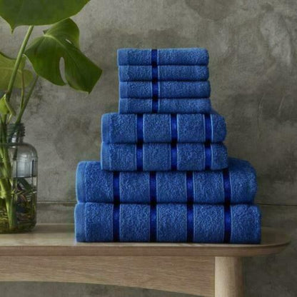Kensington Stripe Egyptian Cotton Towels Bath Sheets Soft Absorbent