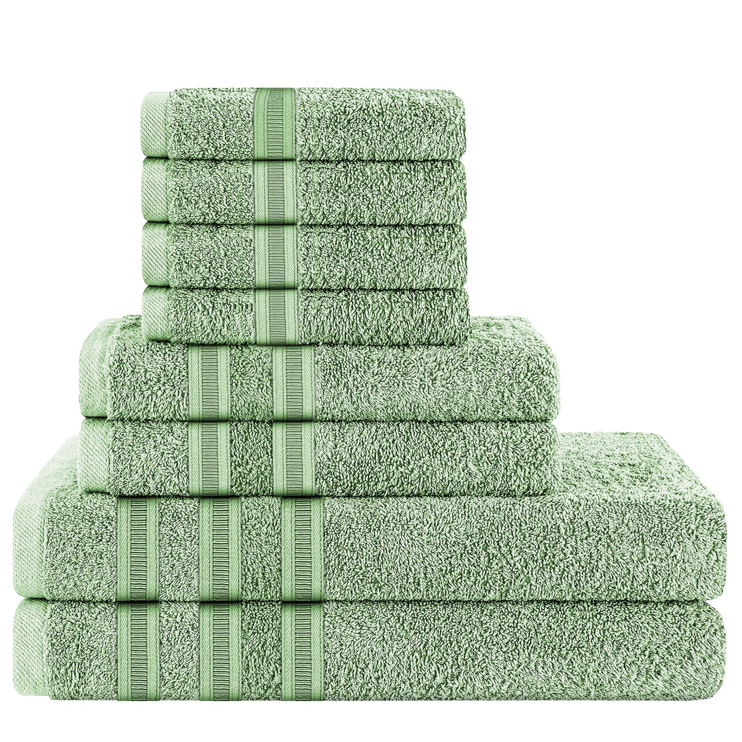 8 Piece Towels Bale Set 100% Cotton 600 GSM Ritz Highly Absorbent & Quick Dry Super Soft Bathroom Towel Sets