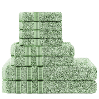 8 Piece Towels Bale Set 100% Cotton 600 GSM Ritz Highly Absorbent & Quick Dry Super Soft Bathroom Towel Sets