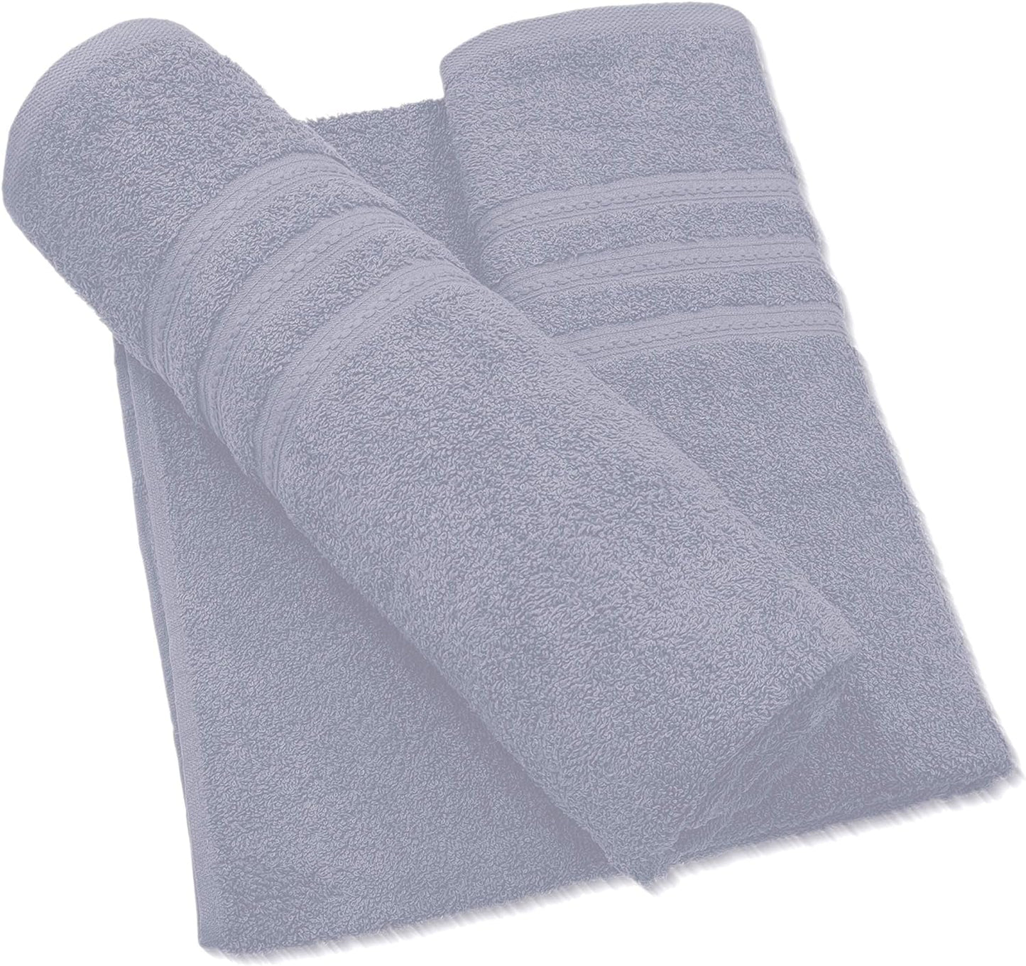 Pack of 2 Extra Large Jumbo Bath Sheets - Beach Towels 100% Cotton  Huge Size (85 x 200 cm)