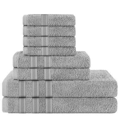 8 Piece Towels Bale Set 100% Cotton 600 GSM Ritz Highly Absorbent & Quick Dry Super Soft Bathroom Towel Sets