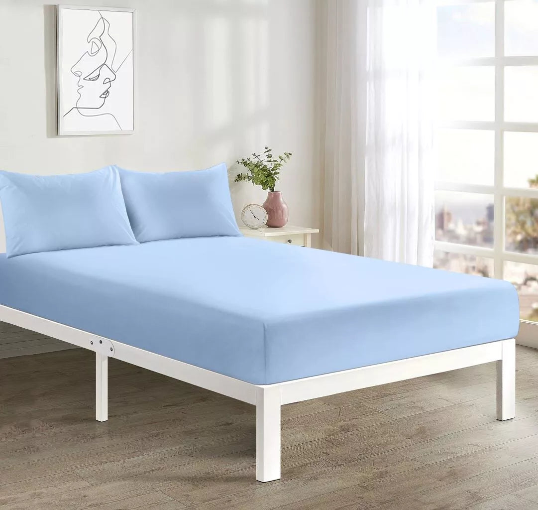 Soft Microfibre Fitted Sheet Deep Pocket 10 inch (25 cm) Easy Care Bottom Sheet