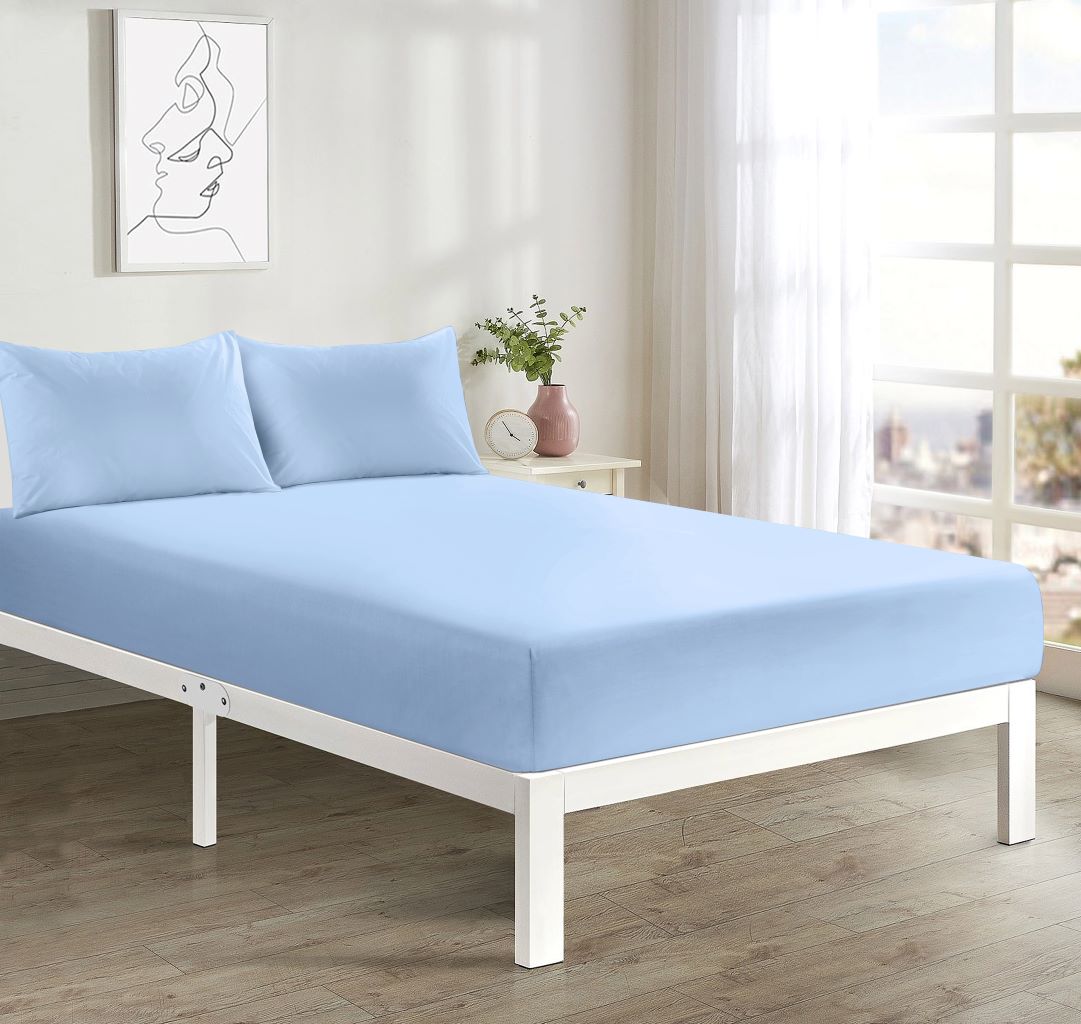 Soft Microfibre Fitted Sheet Deep Pocket 10 inch (25 cm) Easy Care Bottom Sheet