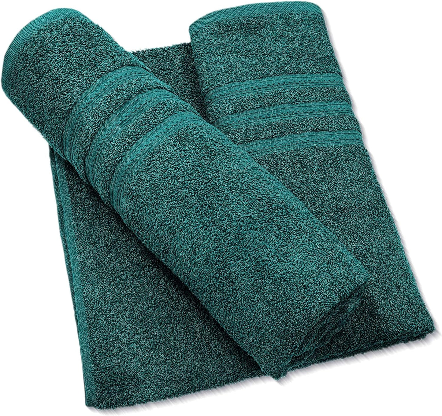 Pack of 2 Extra Large Jumbo Bath Sheets - Beach Towels 100% Cotton  Huge Size (85 x 200 cm)