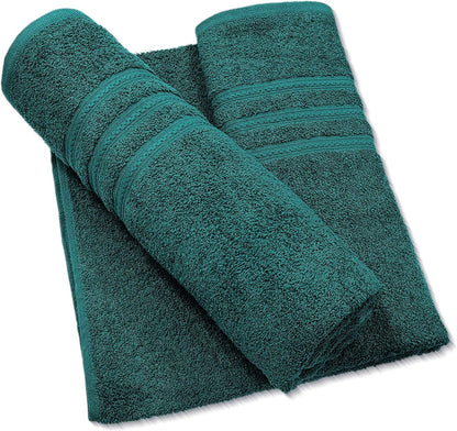 Pack of 2 Extra Large Jumbo Bath Sheets - Beach Towels 100% Cotton  Huge Size (85 x 200 cm)