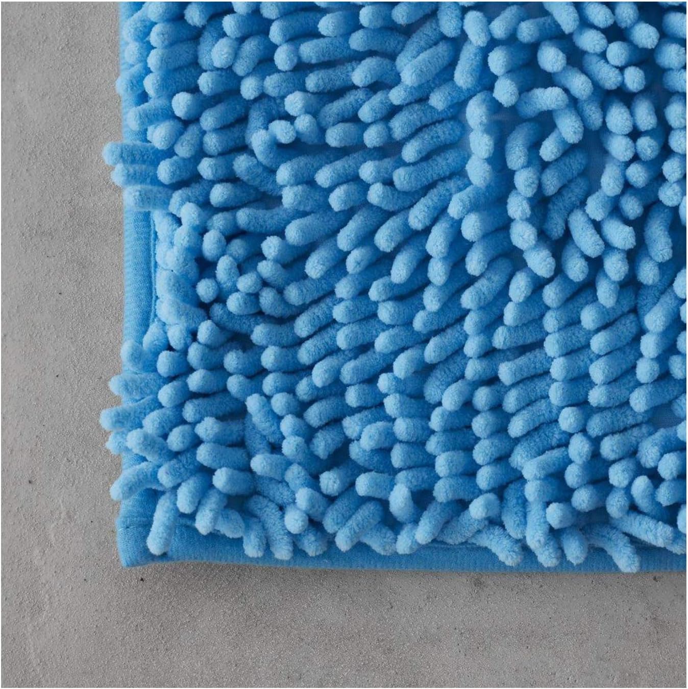 2 Piece Loop Bath Mats for Bathroom - Non Slip Chenille Bath Mat Set Rugs, Extra Soft with Water Absorbent Pedestal Bathmat Shower Toilet Mat