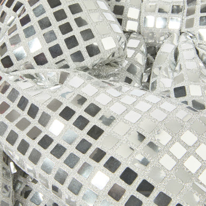 Nimora Home silver disco ball bow 4 pack full product view