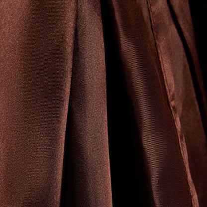 Chocolate satin bow full length detail - Nimora Home Christmas decoration