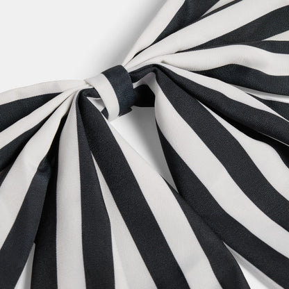 Monochrome bow set gift display - designer Christmas decor