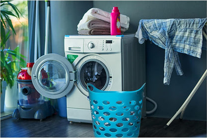 30L Plastic Laundry Basket With Handles Flexi Large Storage Round Hipster Hamper For Clothes Nursery & Home Organisation 13 Colours