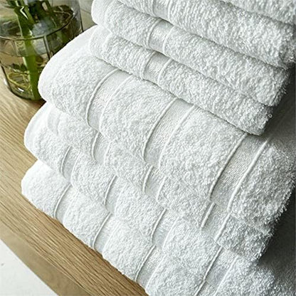 Egyptian Cotton Bath Towels Super Absorbent Quick Dry Extra Soft Hand & Face Towels 8 pcs Bale Set