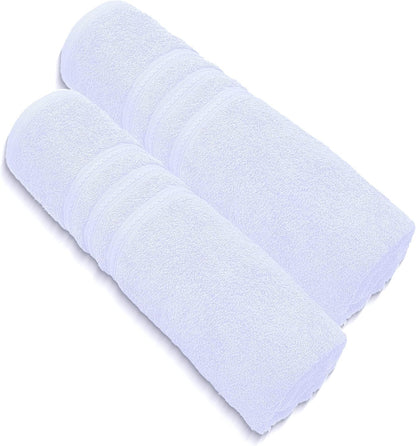 Pack of 2 Extra Large Jumbo Bath Sheets - Beach Towels 100% Cotton  Huge Size (85 x 200 cm)