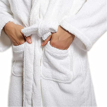 100% Egyptian Cotton Bath Robe Terry Towelling Robe Dressing Gown Luxury and Super Soft Womens Nightwear Mens House Gown