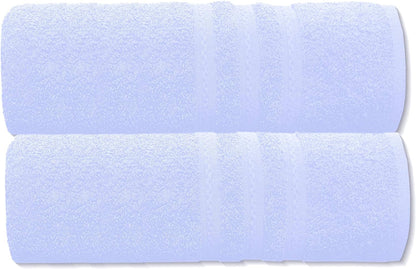 Pack of 2 Extra Large Jumbo Bath Sheets - Beach Towels 100% Cotton  Huge Size (85 x 200 cm)