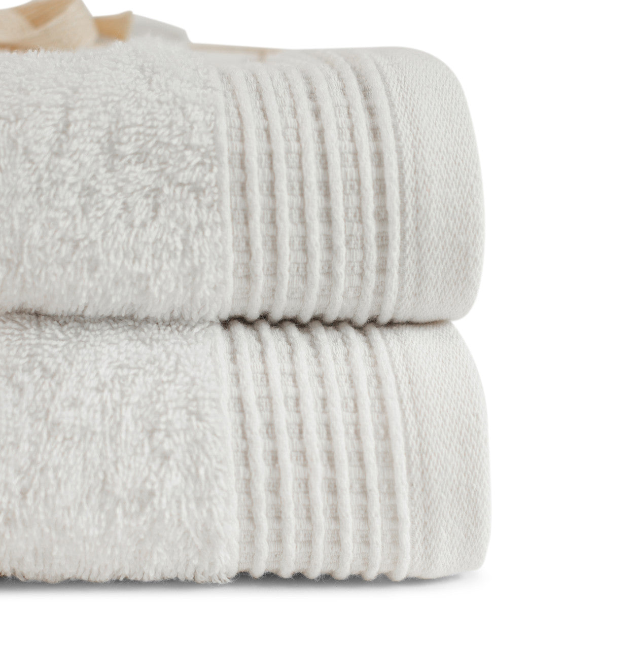 White 100% Pure Organic Cotton Hand Towel styled bathroom 630 GSM