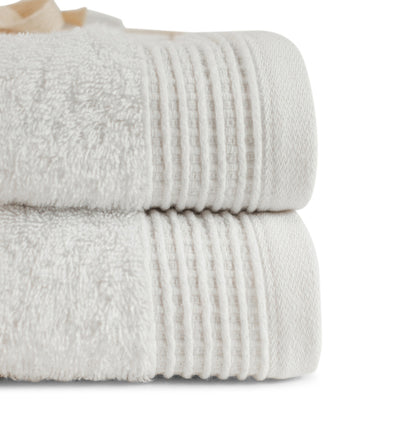 White 100% Pure Organic Cotton Hand Towel styled bathroom 630 GSM