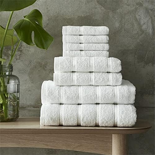 Egyptian Cotton Bath Towels Super Absorbent Quick Dry Extra Soft Hand & Face Towels 8 pcs Bale Set
